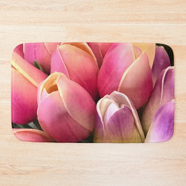 Item preview, Pink Lilac-Hues Tulip Buds Floral Close-Up Photo  designed and sold by DEC02.