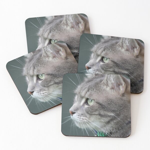 Item preview, Grey Tabby Cat Side Profile Portrait designed and sold by 27Tammy27.