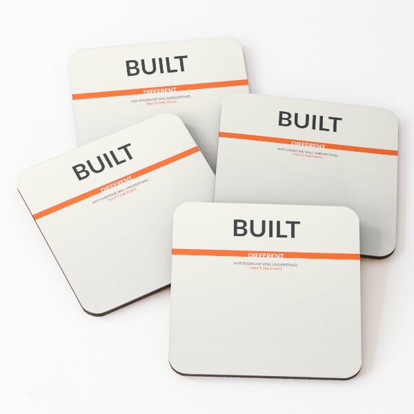 Item preview, Built Different Motivational Bold Typography Quote Gift designed and sold by Mercer Empire.