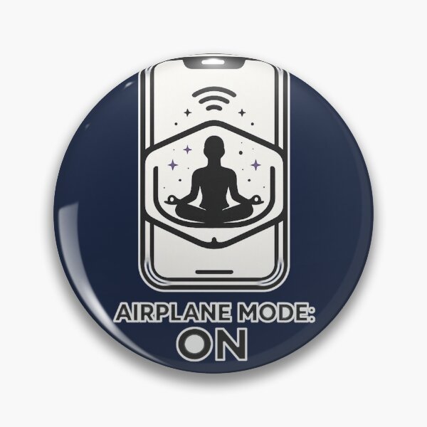 Item preview, Airplane Mode: ON – Digital Detox Meditation Minimalist Design designed and sold by warlistop.
