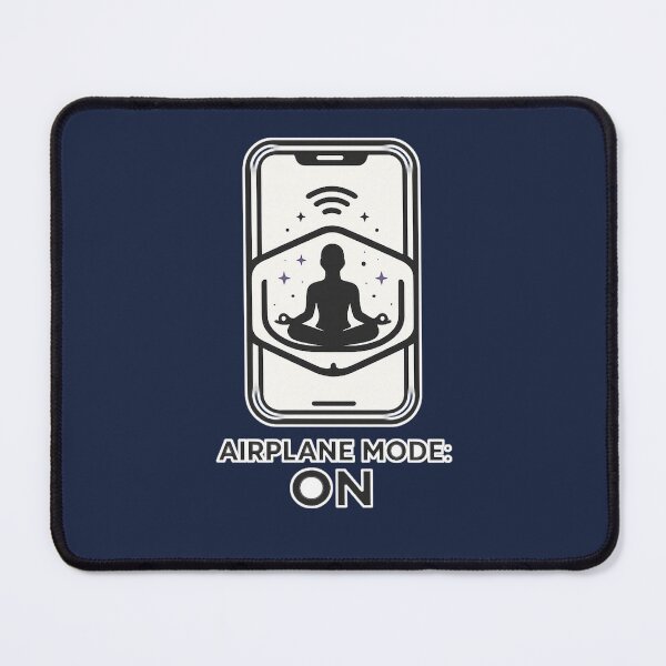 Item preview, Airplane Mode: ON – Digital Detox Meditation Minimalist Design designed and sold by warlistop.