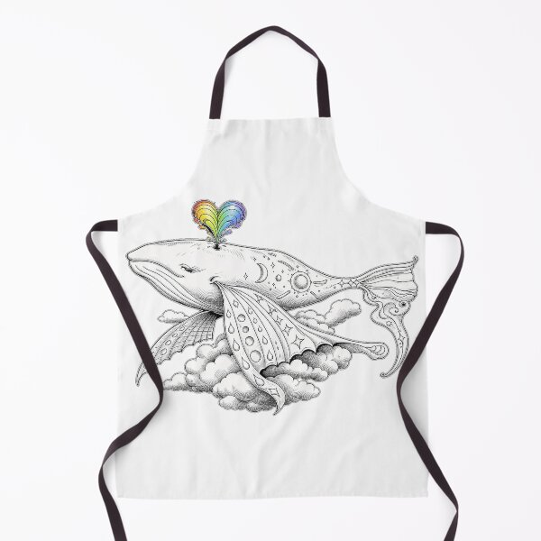 Item preview, Dreaming Cosmic Whale with Rainbow Heart designed and sold by tenpu-biyori.