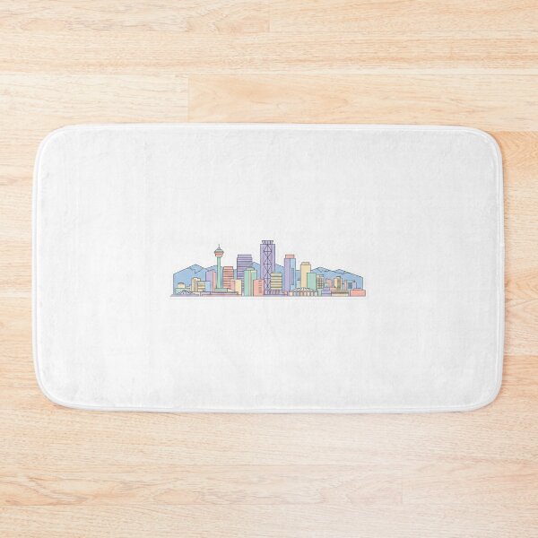 Item preview, Calgary Skyline Sticker | Pastel City Skyline | Calgary Alberta Gift | YYC Souvenir designed and sold by EmberPageStudio.