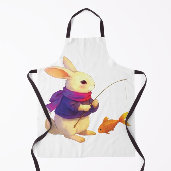 Item preview, Cozy Bunny Fisherman designed and sold by PandArtStudio.