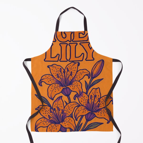 Item preview, Retro Pop Art Poster Illustration of Tiger Lily Flowers | Bold Floral Botanical Print with Vibrant Orange Blooms & Vintage Garden Aesthetic | Modern Retro Wall Art Decor designed and sold by PaintedPixels01.