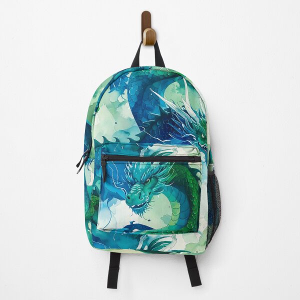 Item preview, Large Blue and Green Dragon Pattern designed and sold by thelivingrp.