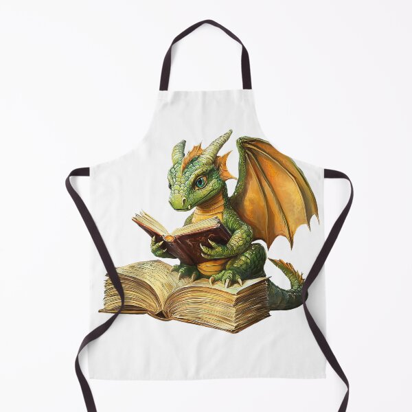 Item preview, Dragon Bookworm Reading Book Funny Graphic T-Shirt designed and sold by kakashii7.
