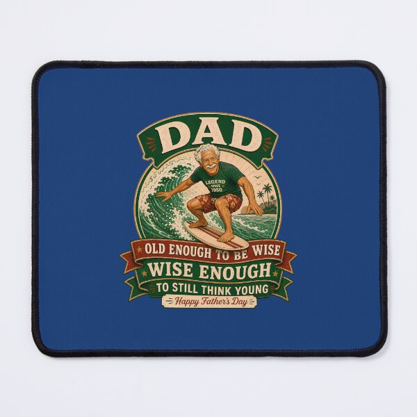 Item preview, Dad Old Enough to be Wise, Wise Enough to Still Think Young (green version) Funny Father's Day designed and sold by 2BrokeYoopers.