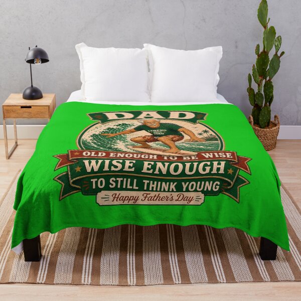 Item preview, Dad Old Enough to be Wise, Wise Enough to Still Think Young (green version)  Funny Father's Day designed and sold by 2BrokeYoopers.