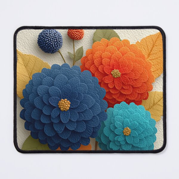 Item preview, Textured Vibrant Dahlia Flower Paper Art designed and sold by colorful-white.