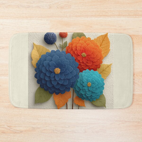 Item preview, Textured Vibrant Dahlia Flower Paper Art designed and sold by colorful-white.