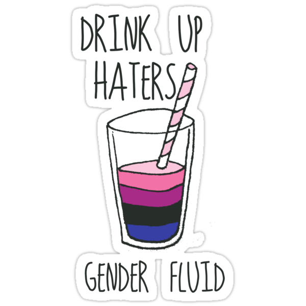 Gender Fluid Stickers By Kmdechia Redbubble