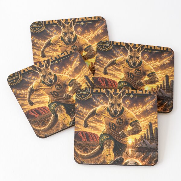 Item preview, Australia Outback Kangaroo Warrior | World Cup 2026 Fan Art designed and sold by batcoprod.