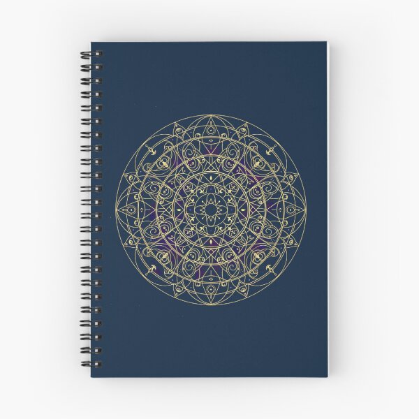 Item preview, Radiant Gold Violet Esoteric Mandala Art designed and sold by WellspringXflow.