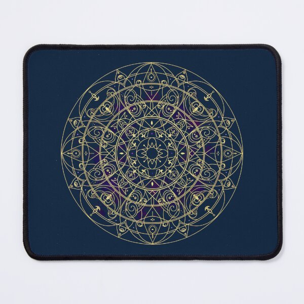 Item preview, Radiant Gold Violet Esoteric Mandala Art designed and sold by WellspringXflow.