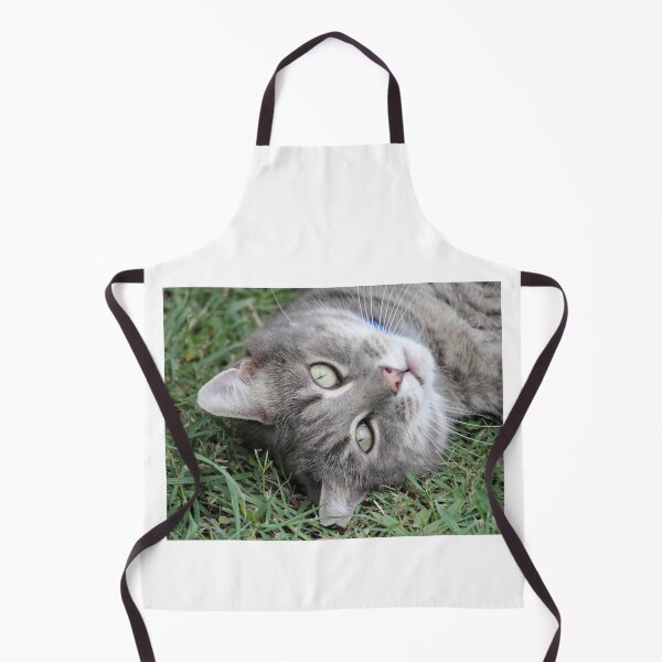 Item preview, Playful Grey Tabby Cat Rolling In Grass designed and sold by 27Tammy27.