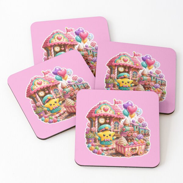 Item preview, Cute Kawaii Candy Train Station | Pastel Candycore Fantasy Art designed and sold by ALH Apparel.