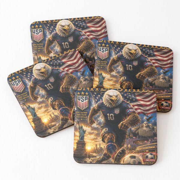Item preview, USA Bald Eagle Commander | World Cup Warriors 2026 Fan Art designed and sold by batcoprod.