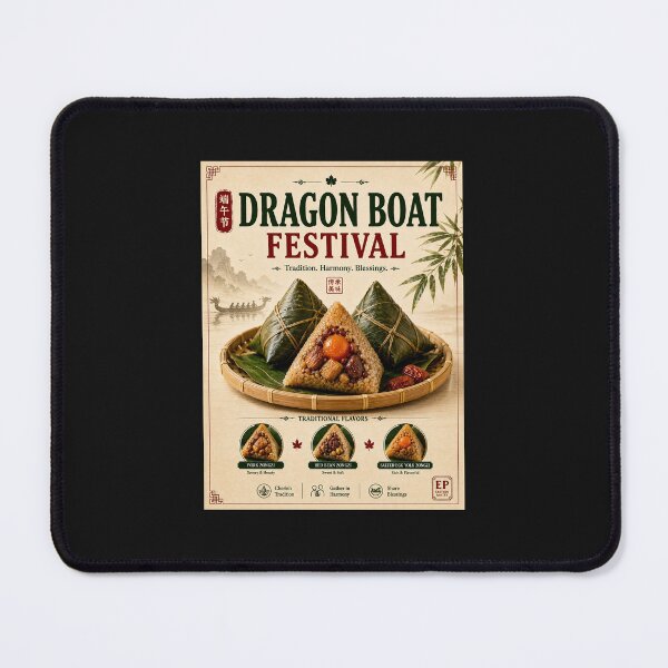 Item preview, Traditional Zongzi Rice Dumpling Flavors Poster designed and sold by Easternpantry.