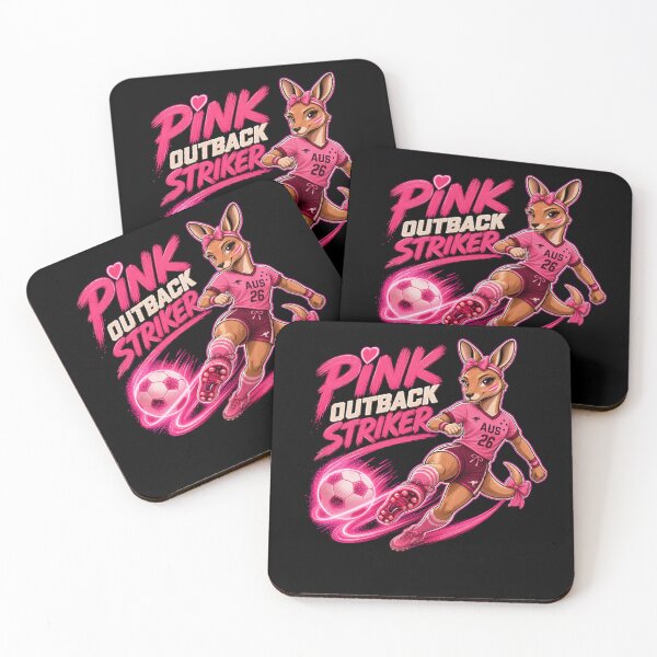Item preview, Pink Outback Striker Soccer Kangaroo Shirt | Australia Football Aesthetic 2026 designed and sold by Prime legend .