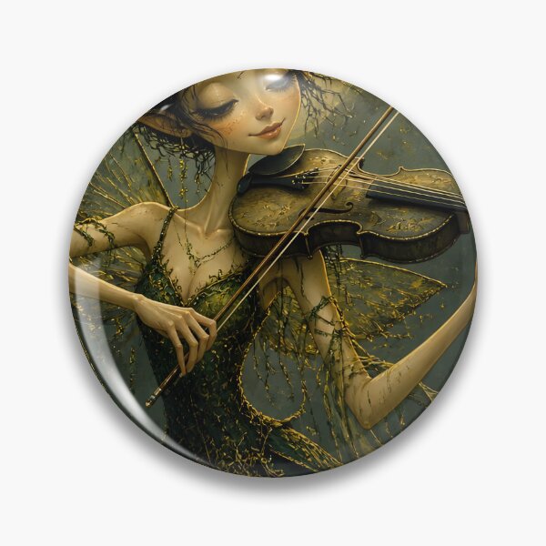 Item preview, Violin Fairy Playing in Moonlight designed and sold by sigmaartstudio.