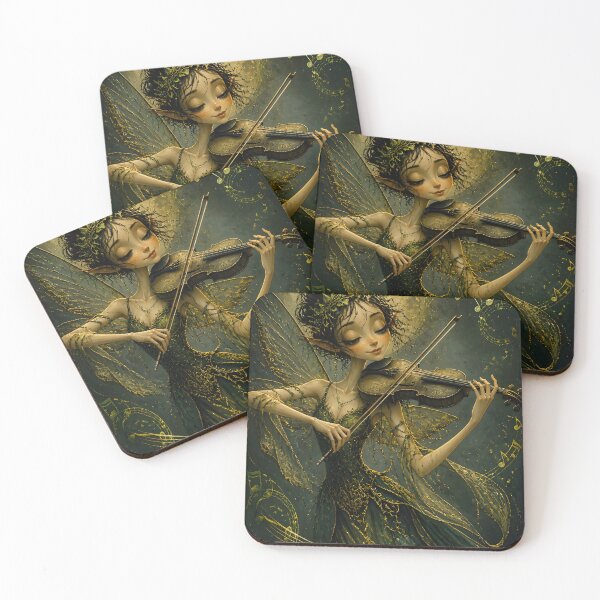 Item preview, Violin Fairy Playing in Moonlight designed and sold by sigmaartstudio.