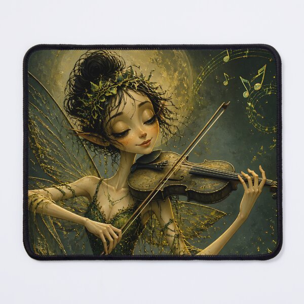 Item preview, Violin Fairy Playing in Moonlight designed and sold by sigmaartstudio.