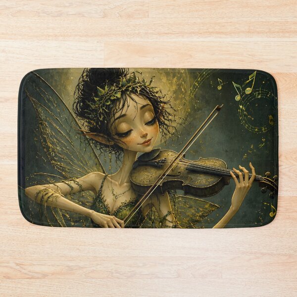 Item preview, Violin Fairy Playing in Moonlight designed and sold by sigmaartstudio.