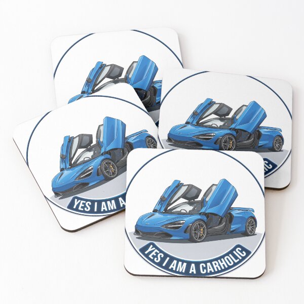 Item preview, Yes I Am A Carholic - Blue Supercar with Butterfly Doors Vector Badge designed and sold by MottotoTech.