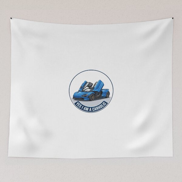 Item preview, Yes I Am A Carholic - Blue Supercar with Butterfly Doors Vector Badge designed and sold by MottotoTech.
