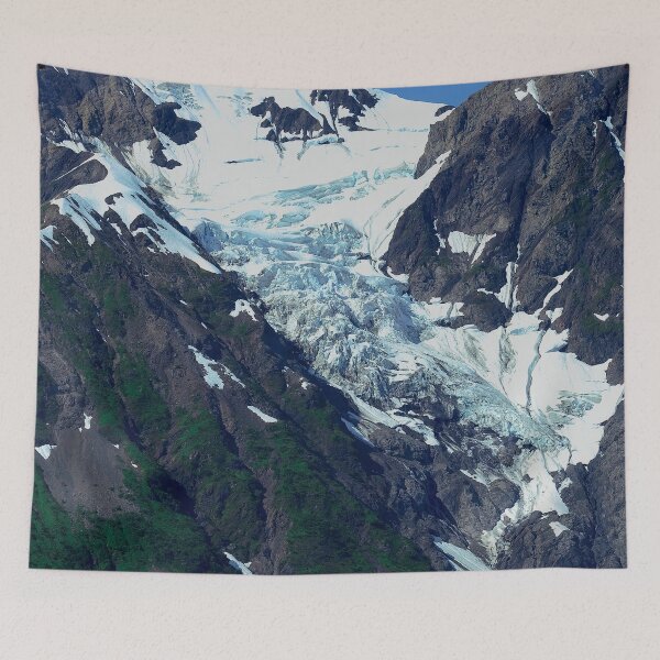 Item preview, Glacier Snowy Mountain With Blue Ice Scenic Photo  designed and sold by DEC02.