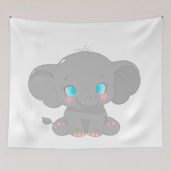 Item preview, Cute Baby Elephant Dreams designed and sold by Ink_craft.