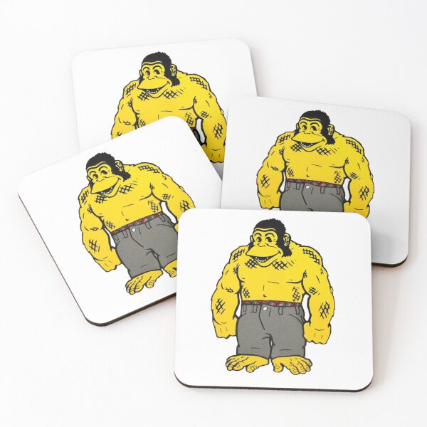 Item preview, Monkey Man Vintage Muscle Cartoon Character designed and sold by Oniyasha.