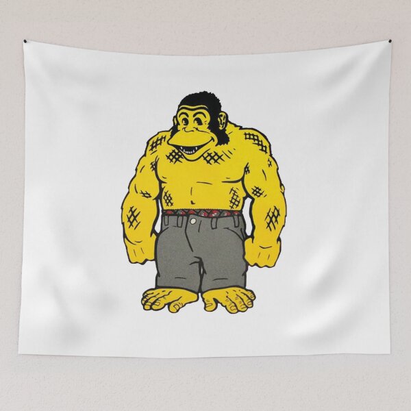 Item preview, Monkey Man Vintage Muscle Cartoon Character designed and sold by Oniyasha.