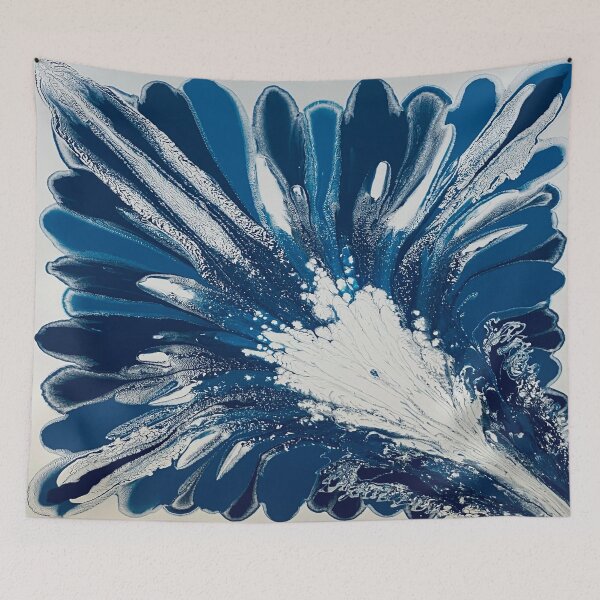 Item preview, Blue flower designed and sold by laraaccarias.