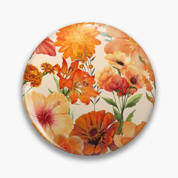 Item preview, Orange Floral Pattern designed and sold by KayeSystems.