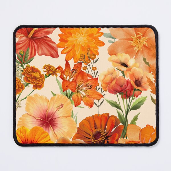 Item preview, Orange Floral Pattern designed and sold by KayeSystems.