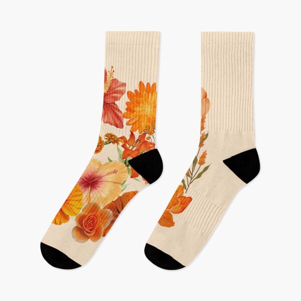 Item preview, Orange Floral Pattern designed and sold by KayeSystems.