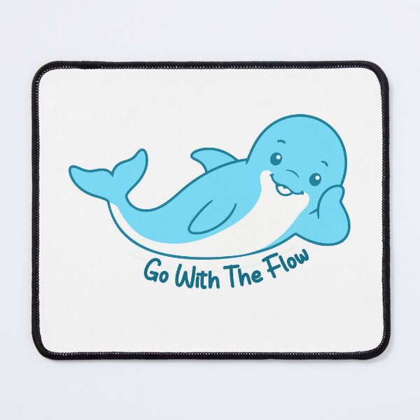 Item preview, Go With The Flow dolphin designed and sold by teeperfect.