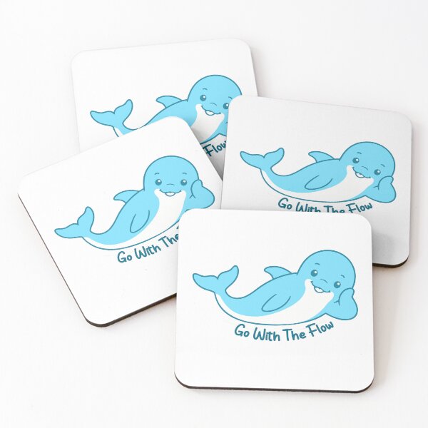 Item preview, Go With The Flow dolphin  designed and sold by teeperfect.