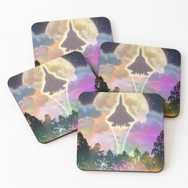 Item preview, Su-57 Felon Full Moon Forest Fantasy Poster designed and sold by HEROHIRO.