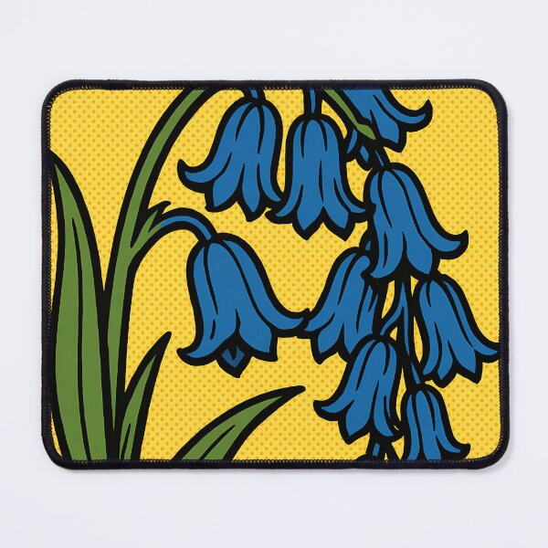 Item preview, Retro Pop Art Poster Illustration of Bluebell Flowers | Bold Spring Botanical Print with Vibrant Woodland Bloom Pattern & Soft Nature Aesthetic | Vintage Floral Wall Art Decor designed and sold by PaintedPixels01.