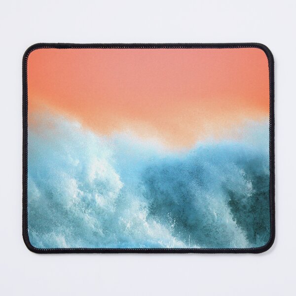 Item preview, Wild Ocean Surf Waves With Papaya-Orange Sky designed and sold by DEC02.