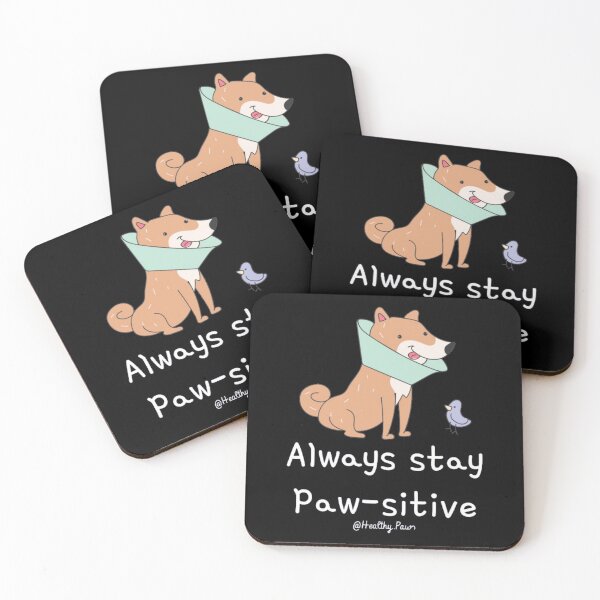 Item preview, Always Stay Pawsitive Dog Cone Pun designed and sold by GenZFashion000.