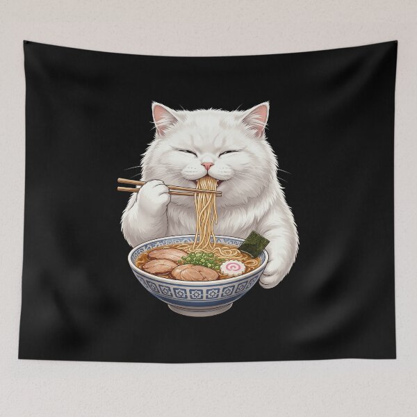 Item preview, Funny Japanese Ramen Cat designed and sold by HexOne.