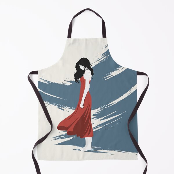 Item preview, Minimalist Woman Red Dress Art designed and sold by Studio pod Burom.