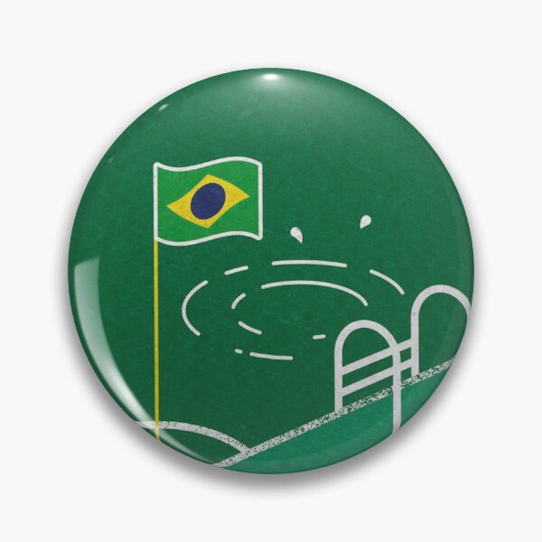 Item preview, Brazil Football Pool Corner Flag Humor designed and sold by Oniyasha.