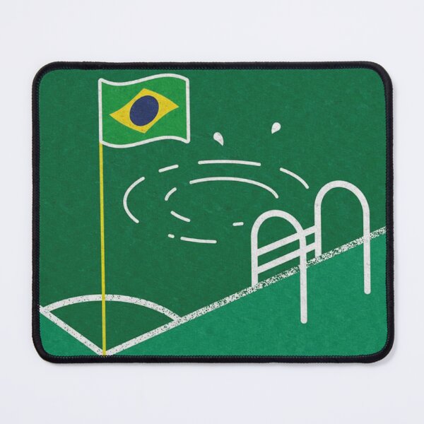 Item preview, Brazil Football Pool Corner Flag Humor designed and sold by Oniyasha.