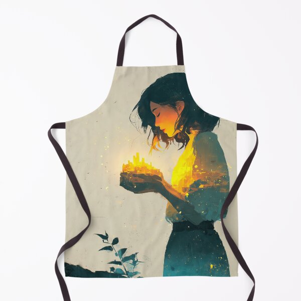 Item preview, Girl Holding a Glowing Magical City designed and sold by colorful-white.