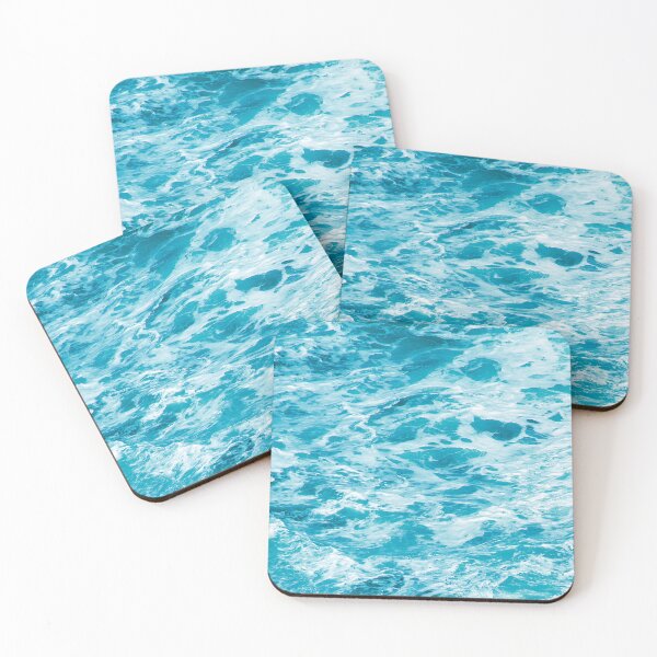 Item preview, Luxurious Aqua Blue Foamy Ocean Waves Art Photo designed and sold by DEC02.